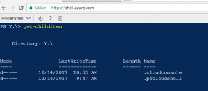 Azure Cloud Shell cloud drive